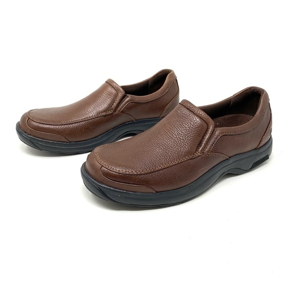 Dunham Battery Park Slip on Brown – Grady Dunham Battery Park Leather Slip On Brown Loafer
